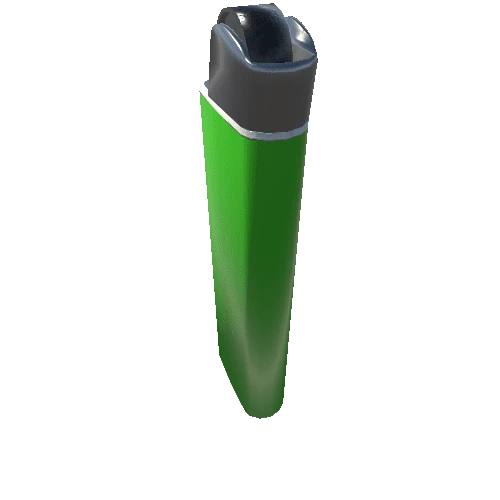 High Poly Green Lighter
